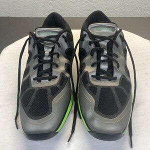 Nike 483841-002 Lunar Ascend Green Black/Silver Golf Softspike Shoes Men's 14